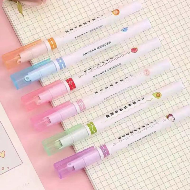 Kit 6 Canetinhas carimbo