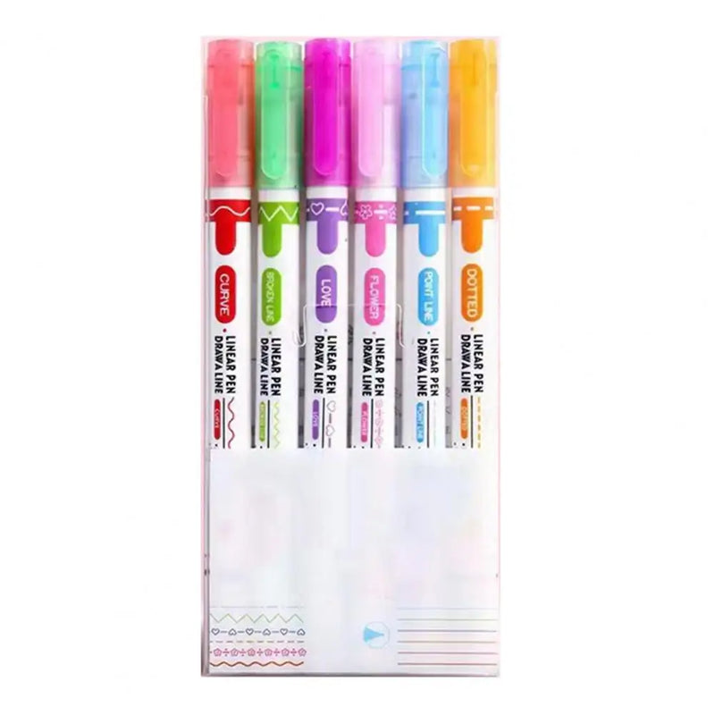 Kit 6 Canetinhas carimbo